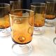 6 Luminarc wine glasses Amber colour