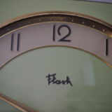 "Flash" pendule in green water formica from the 50s/60s