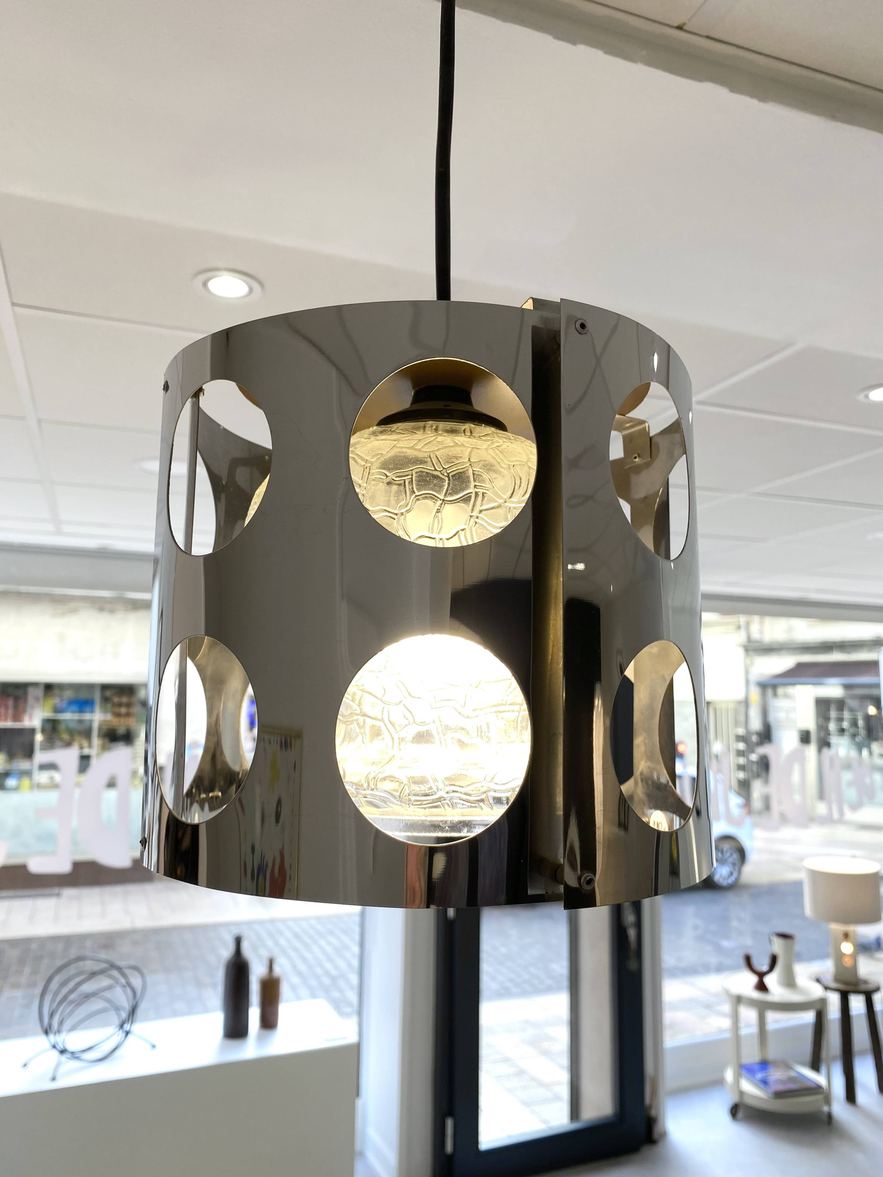 1970 spage age pendant light