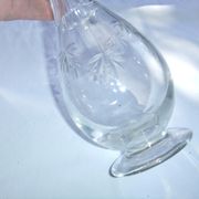 Bohemian crystal liqueur service Baccarat St Louis carafe glasses signed by an anchor