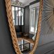 Large rattan mirror 60'