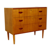 Scandinavian teak and beech dresser, Sweden, 1960