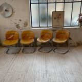 4 chairs Rinaldi "Sabrina" yellow leather