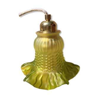 Green hand lamp