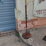 Floor lamp in teak and bronze around 1960