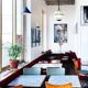 Suspension boule holophane noire