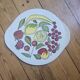Plat à tarte / gâteau vintage motif fruits Grünstadt - Années 1960