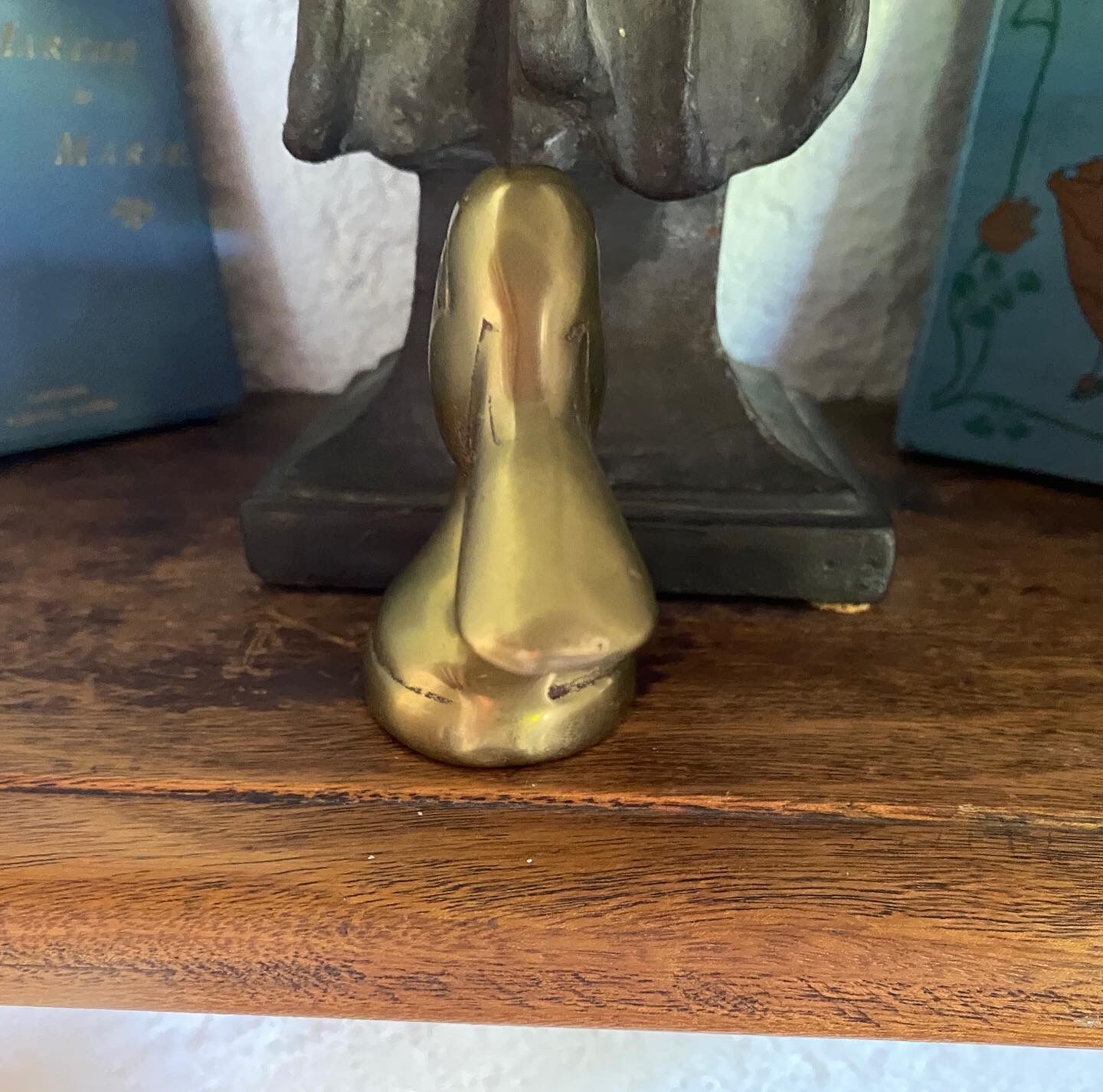 Décapsuleur "canard" en laiton doré vintage