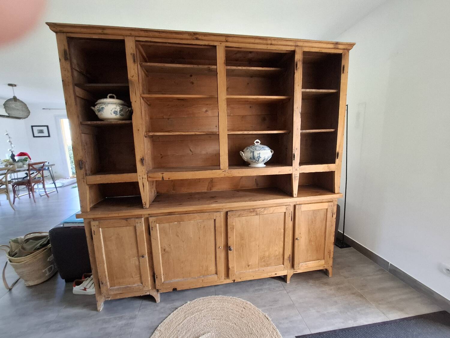 Large solid wood sideboard
