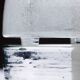 Italian Design Table Lamp of Thick Solid Glass from 1960