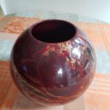 Vase boule en faïence Molins