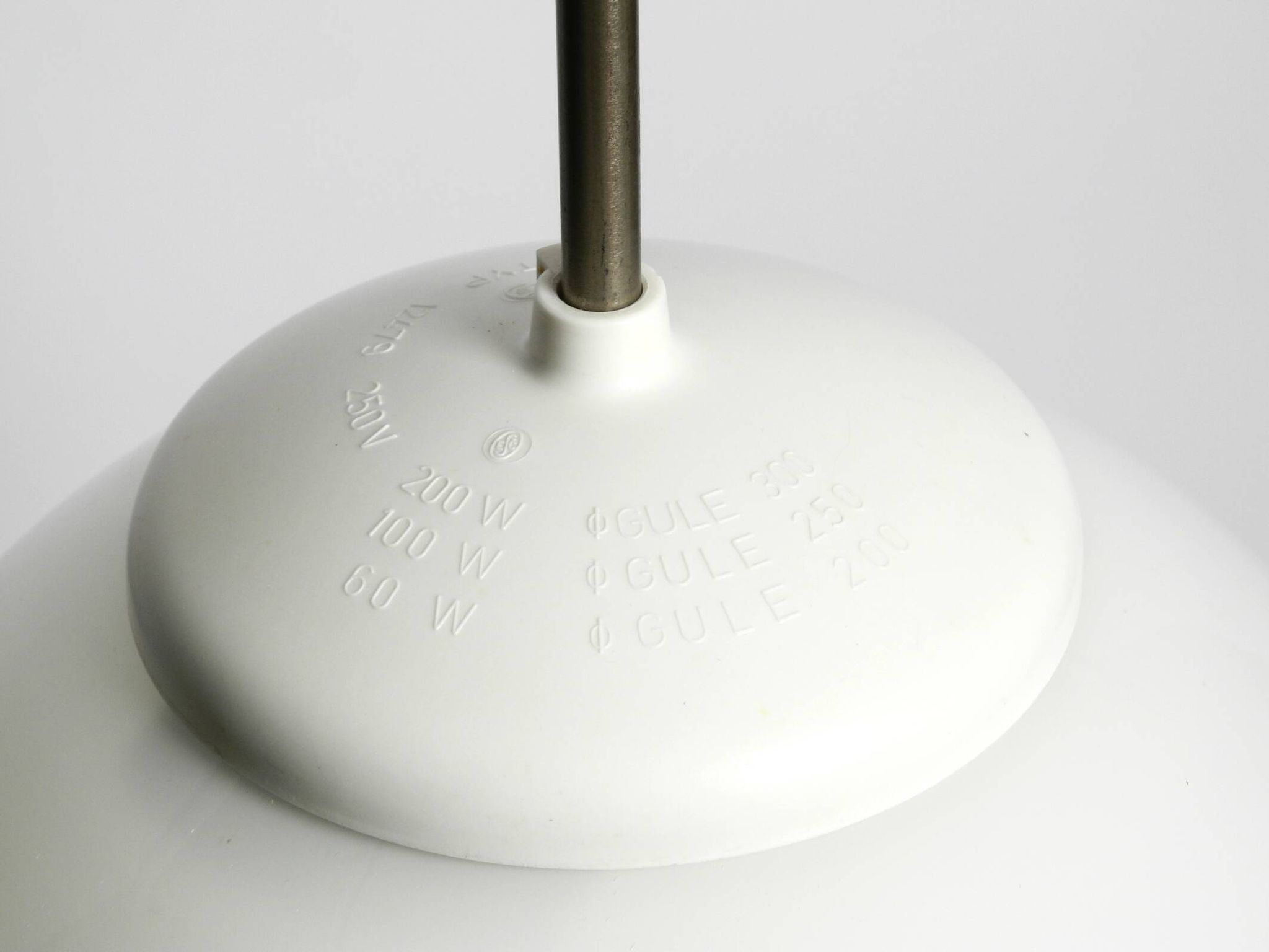 Beautiful large original Mid Century Bauhaus opal glass ceiling lamp
