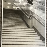 Photograph black and white silver print circa 1970 metro