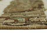Handmade Oriental Contemporary 1980s 306 cm x 398 cm Beige Wool Carpet