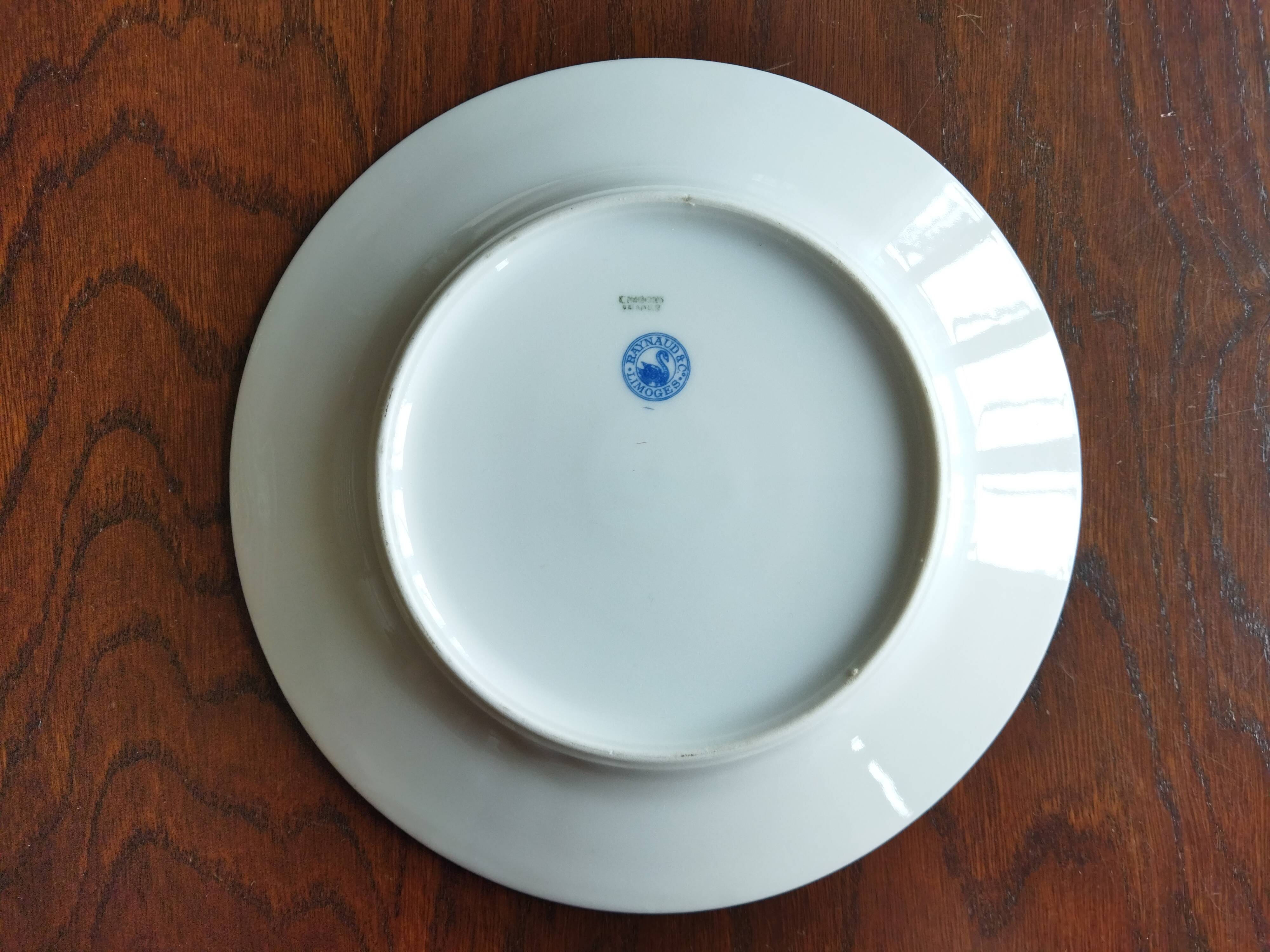 11 assiettes à dessert Raynaud vintage