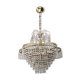 Crystal grapevine waterfall chandelier 60s-70s