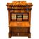 Biedermeier Secretaire in Cherrywood and Maple with Inlays and Brass, South Germany, 1830s