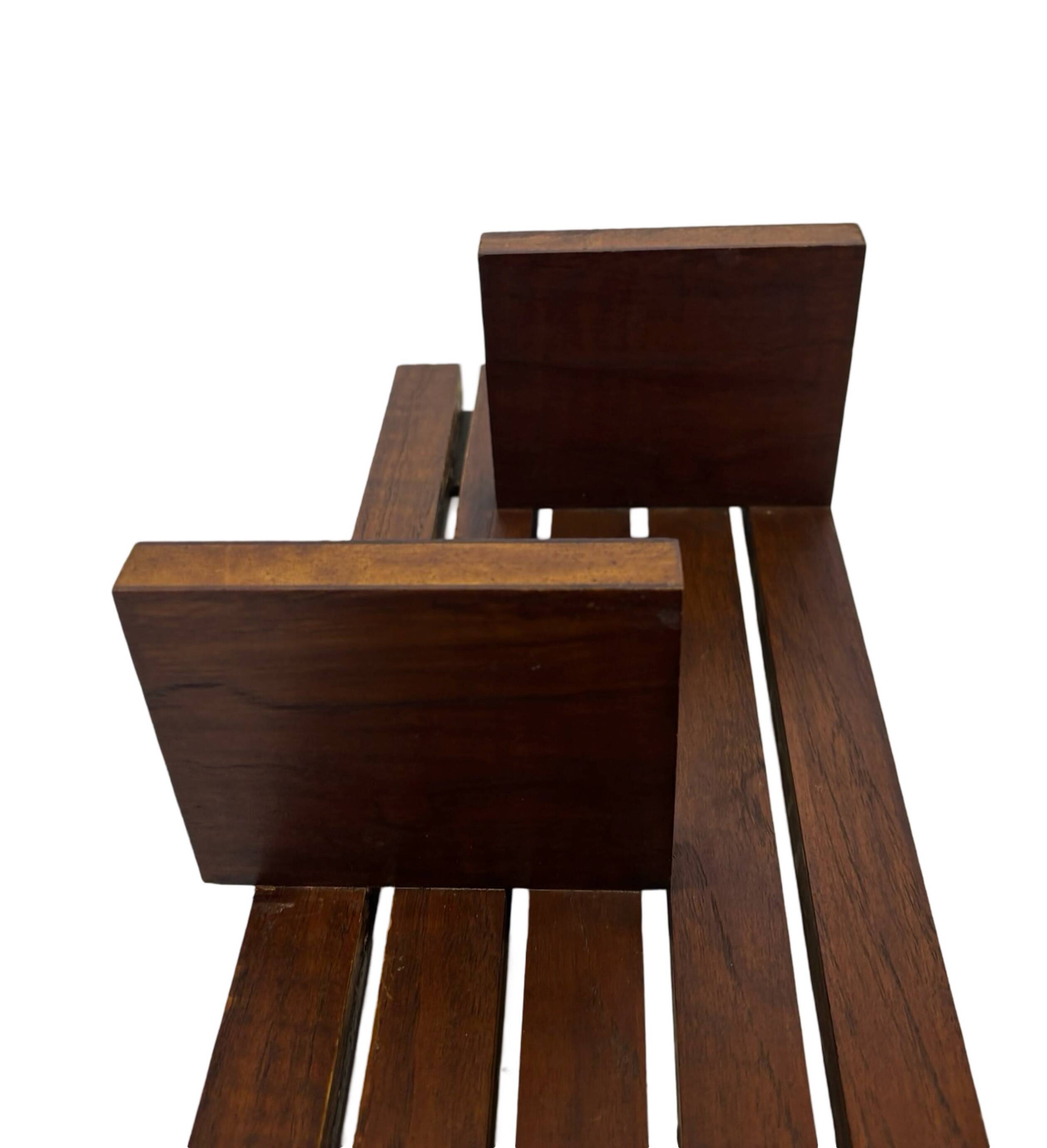 vintage wall shelf plant support, decoration oak wood