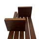 vintage wall shelf plant support, decoration oak wood