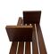 vintage wall shelf plant support, decoration oak wood