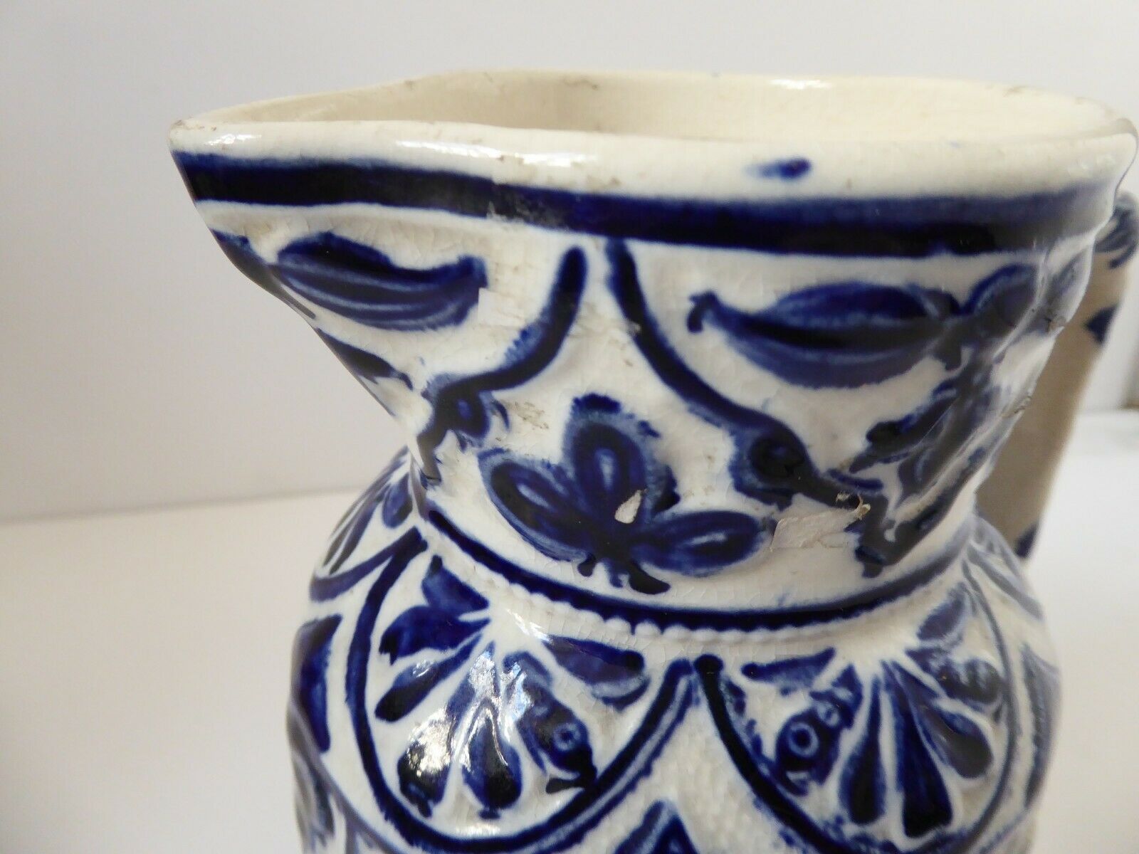 Ceramic jug from France Bleu