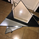 Mirror table triangle/star shape wrought iron unique model