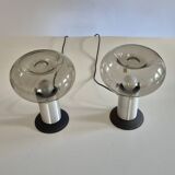 2 lampes Space Age de Süssmuthglas, Allemagne, années 1960