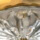 Retractable metal and  glass pull down pendant
