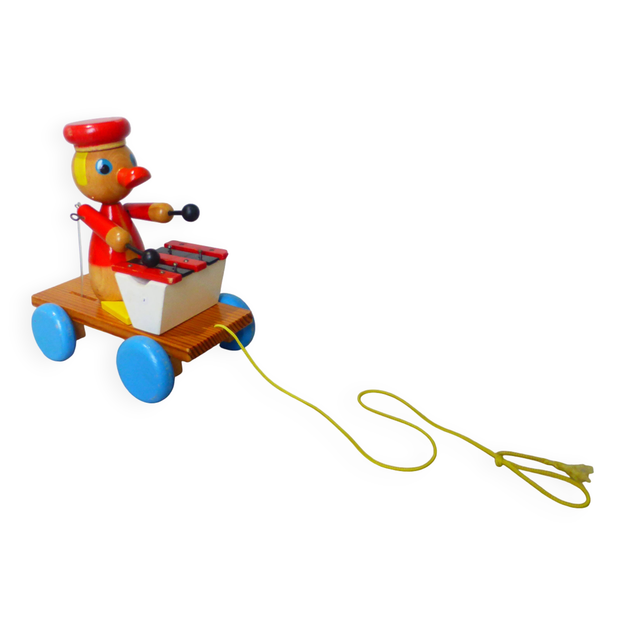 vintage wooden pull toy