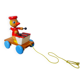 vintage wooden pull toy