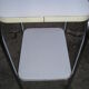 Rolling table with 2 tops in formica