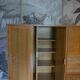 Commode penderie secrétaire en rotin vintage