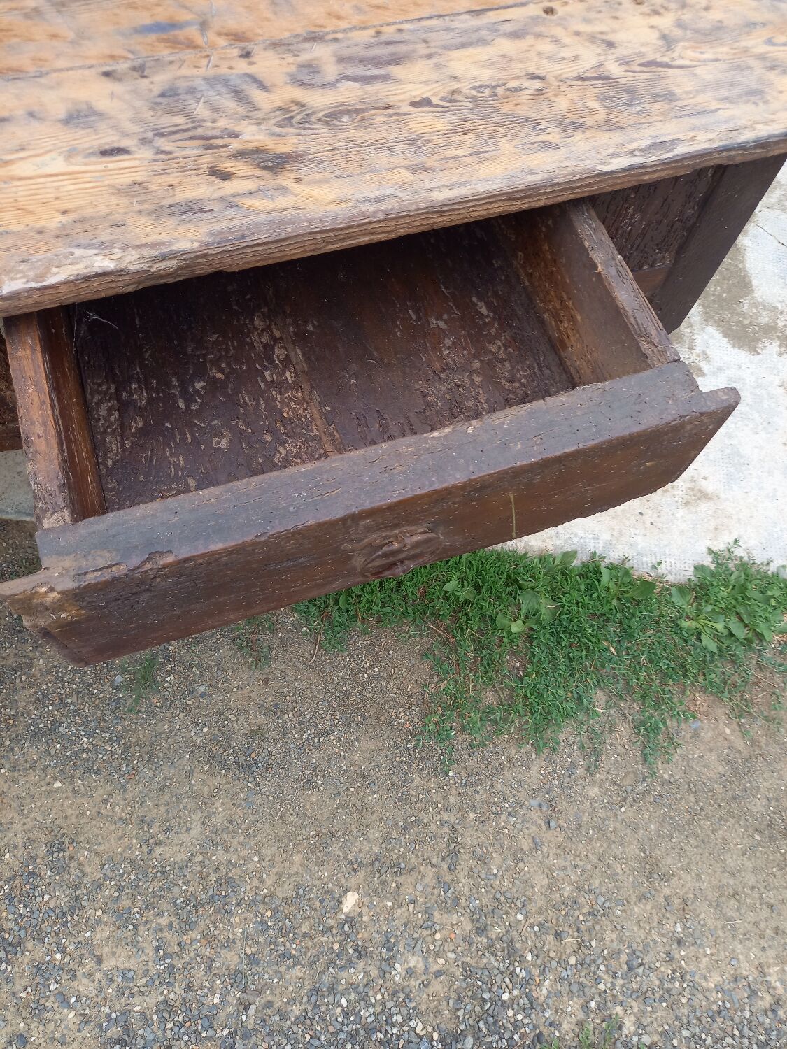 Very old office table