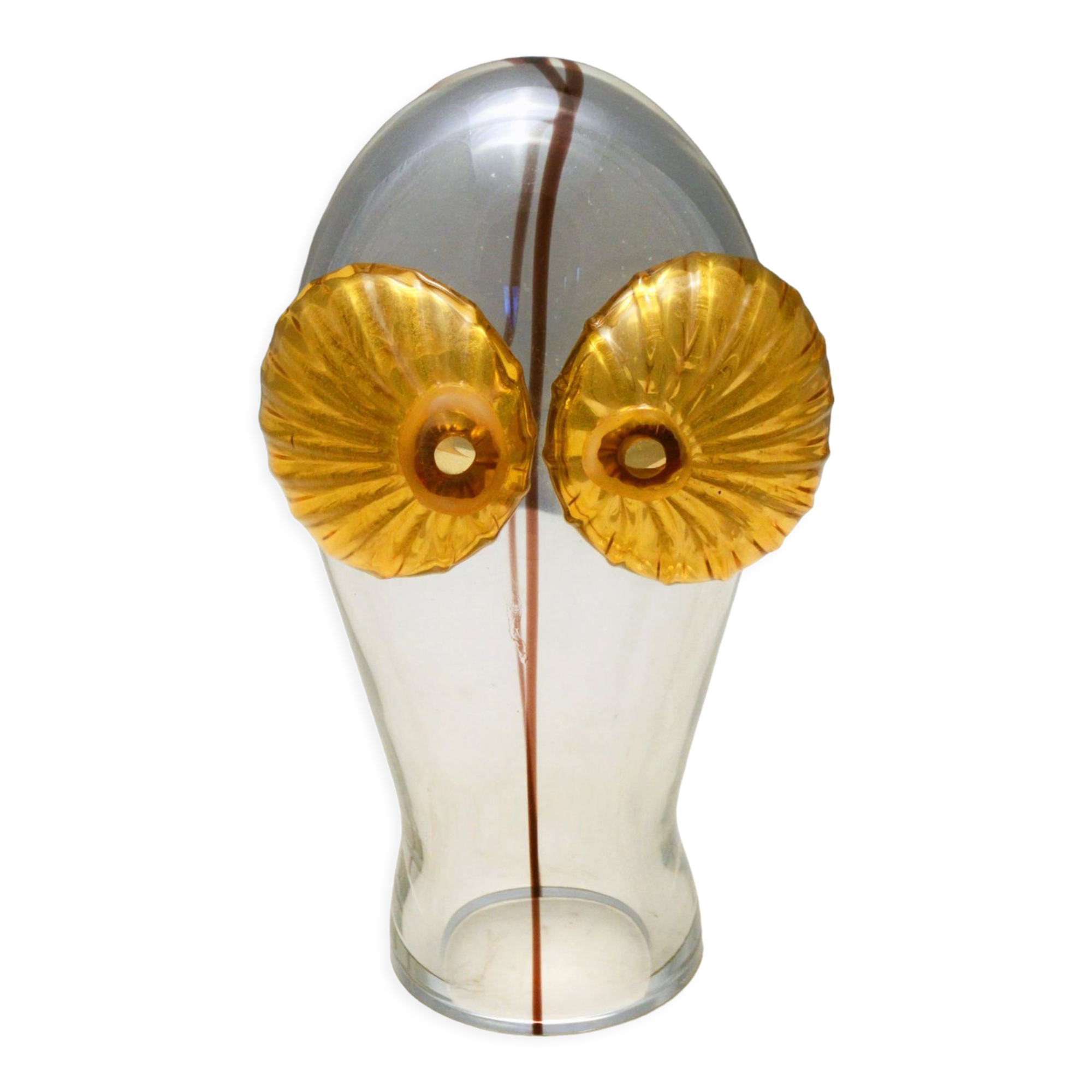 Carlo Moretti Murano owl sculpture unique piece 1960s