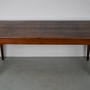 Antique 19th Century French Rustic Farmhouse Dining Table Fruitwood