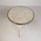 Bistro table with a marble top and brass edging, early 20th century.