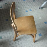 Child schoolboy chair in baumann wood