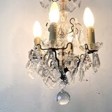 Early 20th century chandelier in bohemian crystal