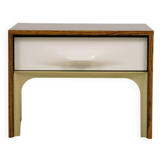 DF 2000 Bedside Table with Drawer by Raymond Loewy 1970's