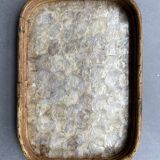 Bamboo and mother-of-pearl tray