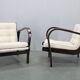 Pair of mid-century lounge chairs by Kropáček & Koželka, 1960s
