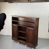 Large vintage wooden bookcase