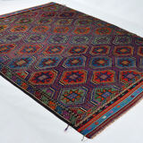 Anatolian handmade kilim rug 285 cm x 196 cm