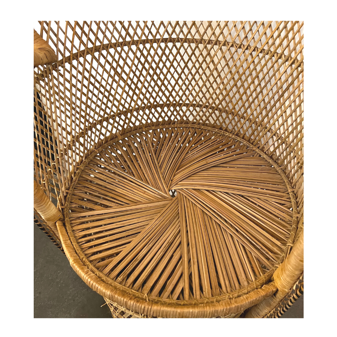 Emmanuelle rattan armchair