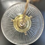 1950s glass pendant light