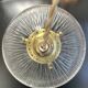 1950s glass pendant light