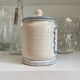 Enamelled ceramic tea jar