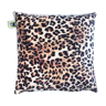 Leopard velvet cushion