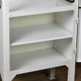 Vintage Iron And Glass Medical Cabinet, 1970s