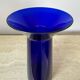 Blue crystal vase Scandinavian design Kaj Franck 70s